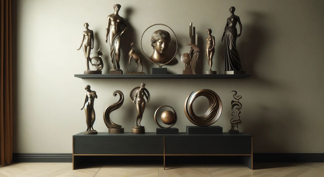 Bronzefigurer i forskellige temaer