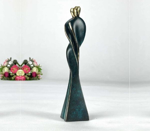 Romantik og kærlighed bronzefigur