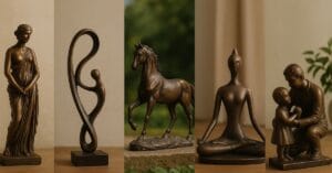 Forskellige typer bronzefigurer